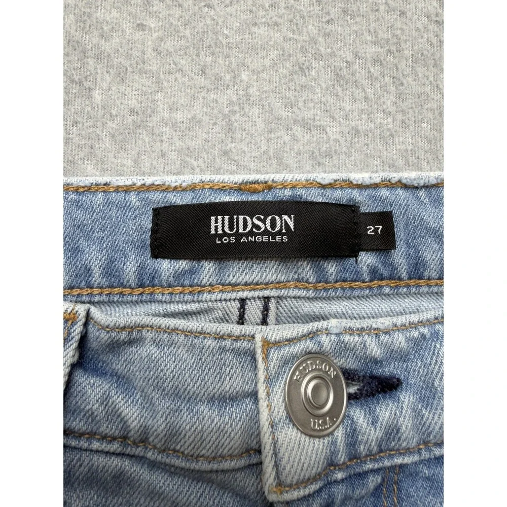 Hudson Holly‎ Boot Jeans Womens 27 Blue Light Wash Mid Rise Bootcut Distressed